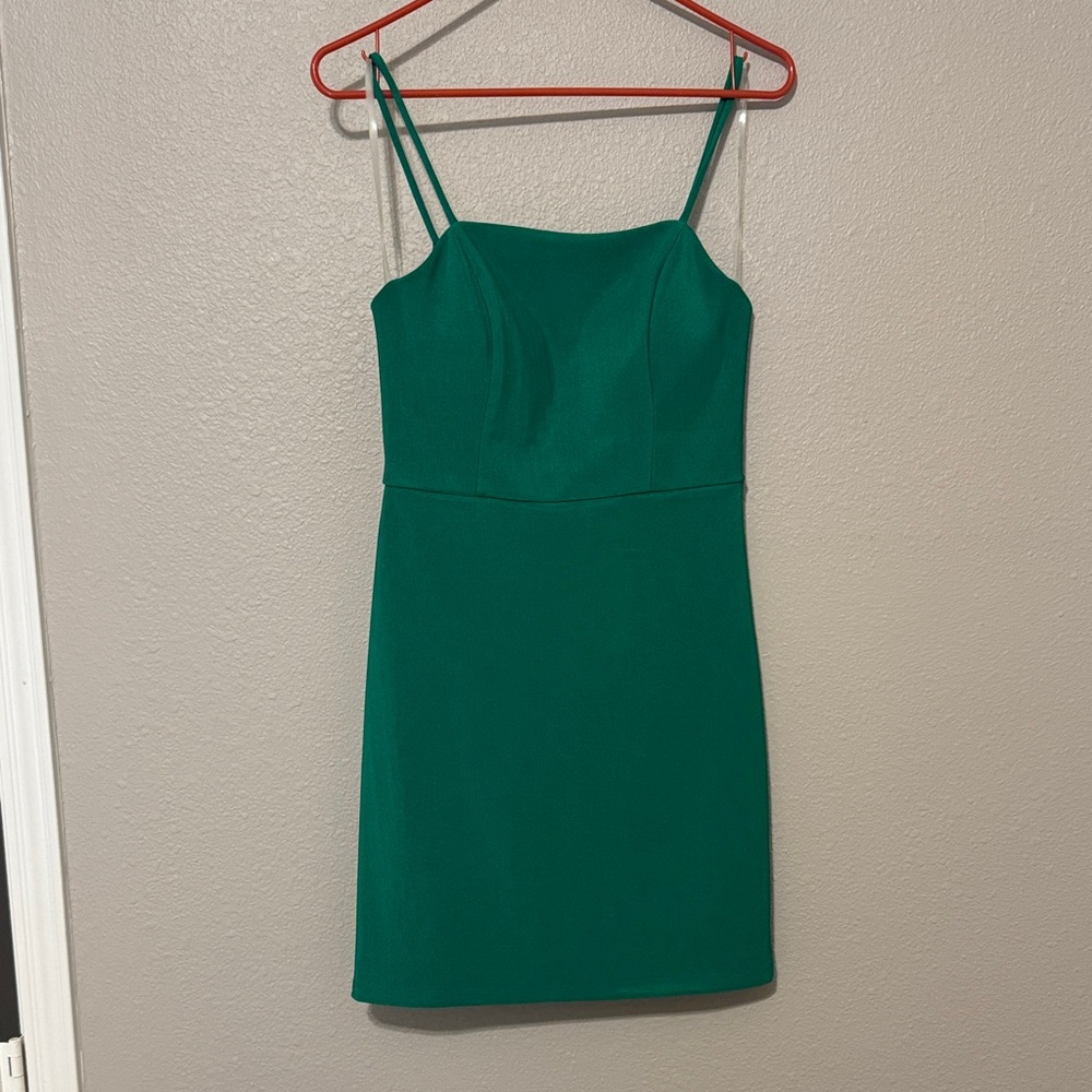 Crystal Doll Emerald Green Mini Dress